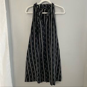 Madewell high neck sleeveless a-line dress